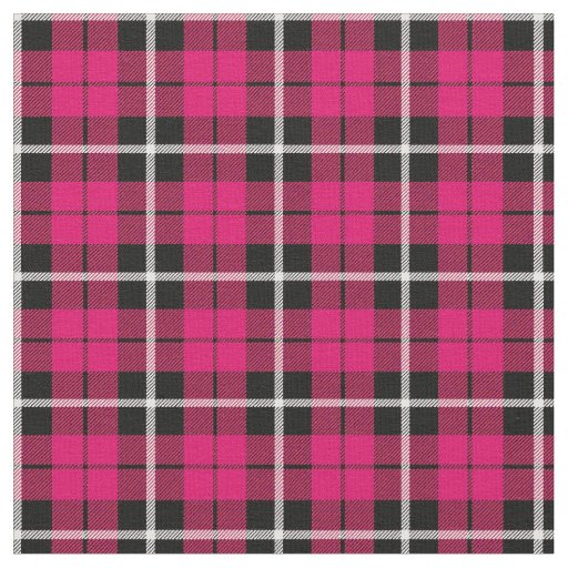 Deep Autumn warm pink white/black stripe Fabric