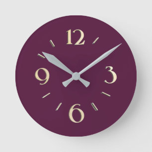 Deep Berry Wall Clock