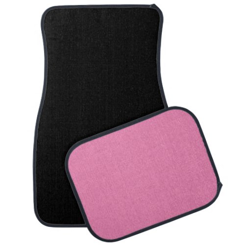 Deep Black Pink Floor Car Mats