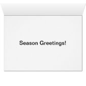 Deep Blue & Bright Snowflakes Greeting Card (Inside Horizontal (Bottom))