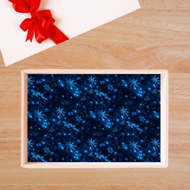 Deep Blue & Bright Snowflakes Tissue Paper (Deep Blue & Bright Snowflakes Tissue Paper)