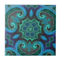 Deep Blue Ceramic Tile