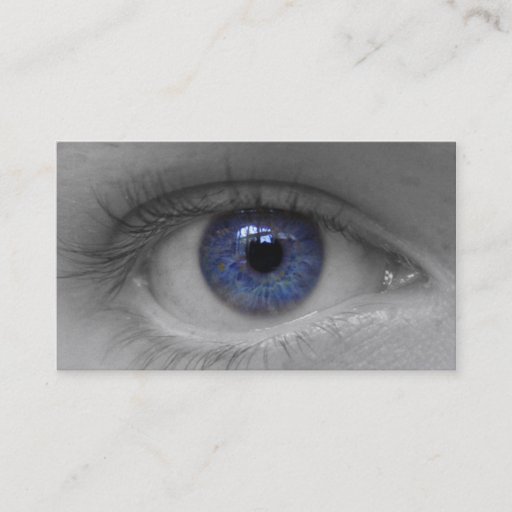 Customizable deep blue eye buissnes card business card templates