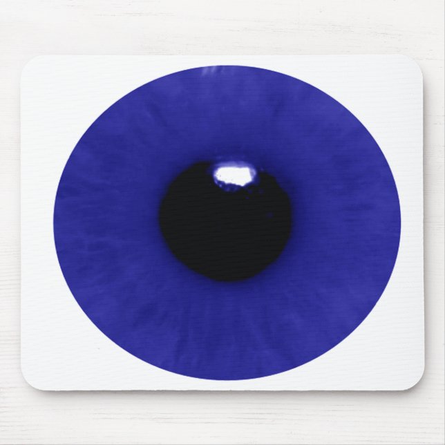 Deep Blue Eyeball Mouse Pad (Front)