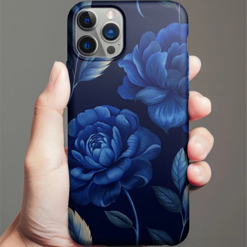 Deep Blue Flower Sea Personalized Phone Case