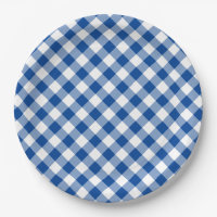 Deep Blue Gingham Country Wedding