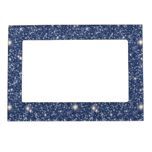 Deep Blue Glitter  Magnetic Frame