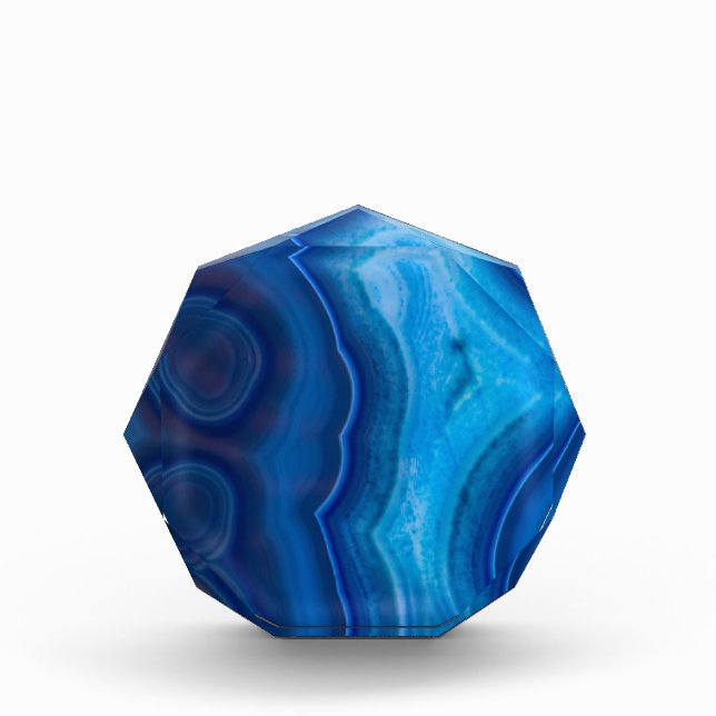 Deep Blue Lagoon Agate Award (Front)