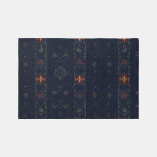 Deep blue navy oriental vintage Rug