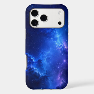 Deep Blue Nebula Galaxy iPhone 17 Pro Max Case