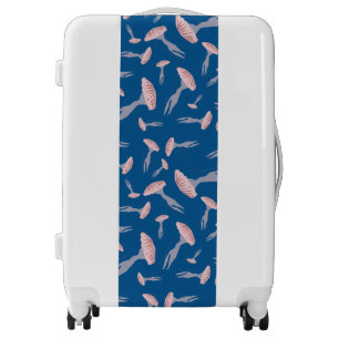 Deep Blue Ocean Jellyfish Pattern Luggage