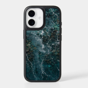 Deep blue ocean texture iPhone 17 case
