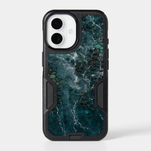 Deep blue ocean texture iPhone 17 case