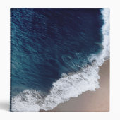 Deep Blue Ocean Waves 3 Ring Binder | Zazzle