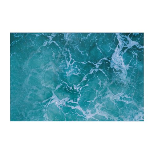 Deep Blue Ocean Waves  Acrylic Print