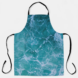 Deep Blue Ocean Waves Apron