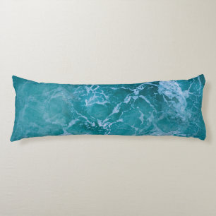 Deep Blue Ocean Waves Body Pillow