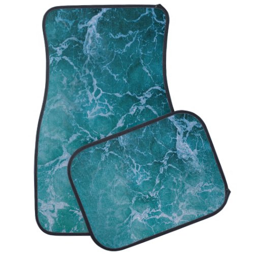 Deep Blue Ocean Waves Car Floor Mat