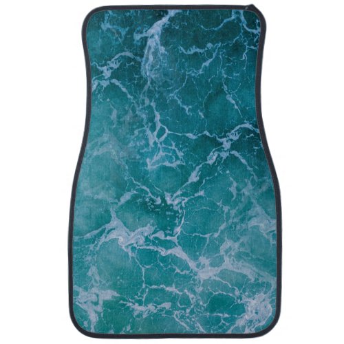 Deep Blue Ocean Waves Car Floor Mat