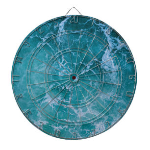 Deep Blue Ocean Waves Dart Board