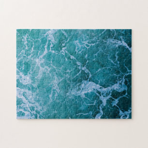 Deep Blue Ocean Waves Jigsaw Puzzle
