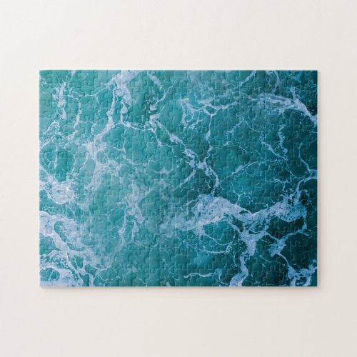 Deep Blue Ocean Waves Jigsaw Puzzle