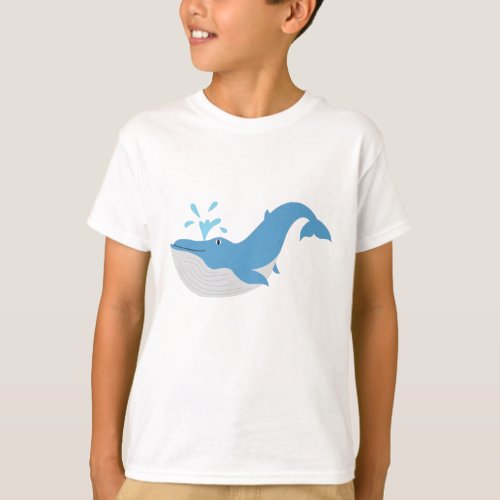 Deep Blue Ocean Whale T_Shirt