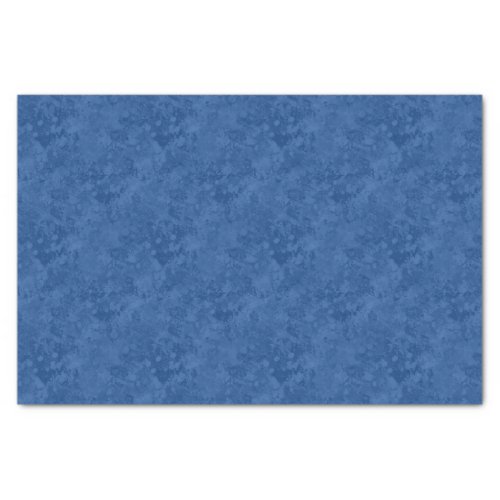 Deep Blue on Blue Sponged Tissue Paper