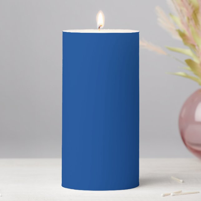 Deep Blue  Pillar Candle (In Situ)