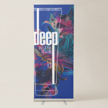 Deep Blue Pop Up Banner
