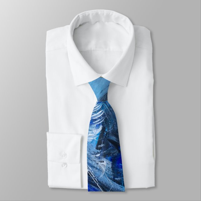 Deep Blue Sea Neck Tie (Tied)