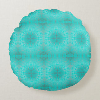 deep blue sea pattern round pillow