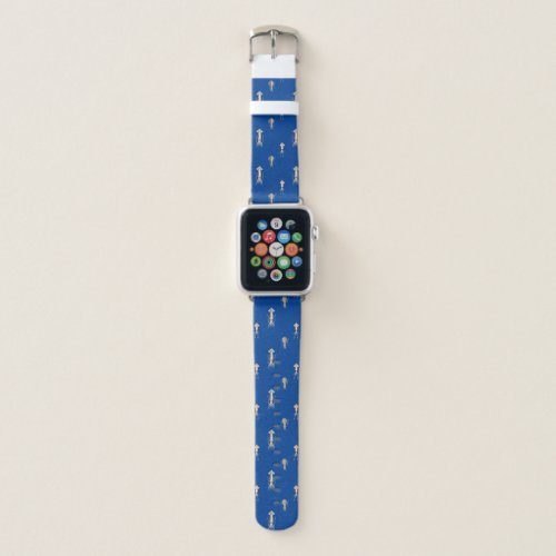 Deep Blue Sea Squid Pattern Apple Watch Band