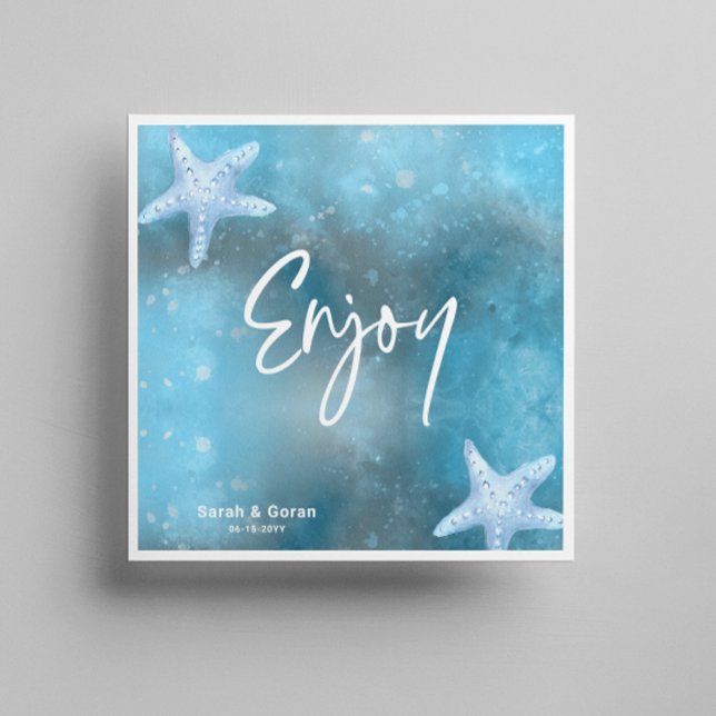 Deep Blue Sea Wedding  Napkins (Creator Uploaded)