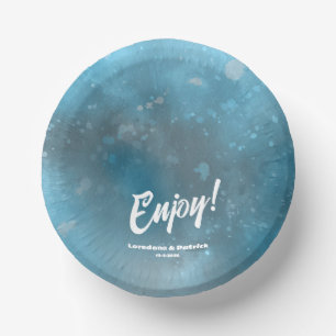 Deep Blue Sea Wedding Paper Bowls