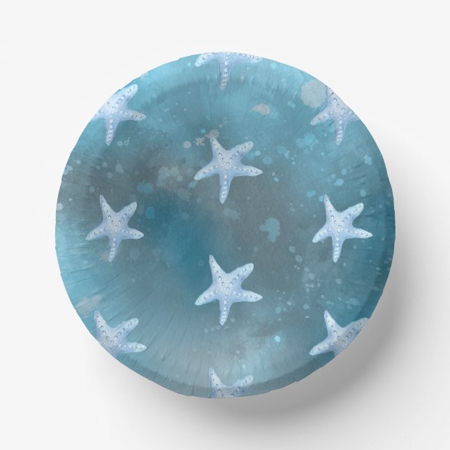 Deep Blue Sea Wedding  Paper Bowls (Front)