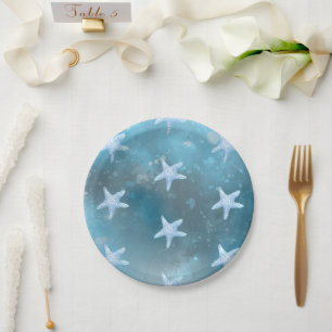 Deep Blue Sea Wedding  Paper Plates
