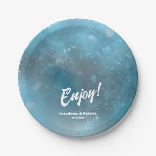 Deep Blue Sea Wedding  Paper Plates