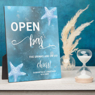 Deep Blue Sea Wedding Welcome Plaque