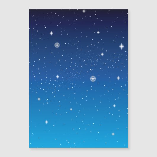 Deep Blue Starry Night Sky (Front)
