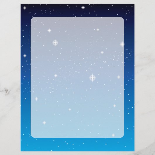Deep Blue Starry Night Sky (Front)