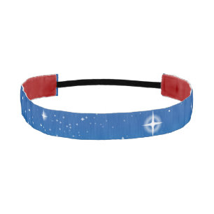 Deep Blue Starry Night Sky Athletic Headband