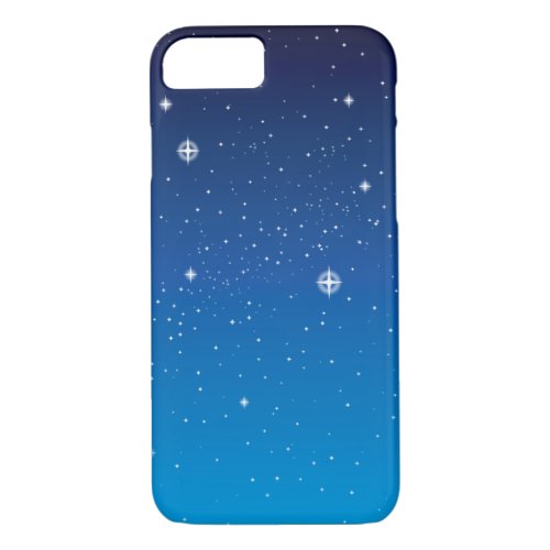 Deep Blue Starry Night Sky iPhone 87 Case