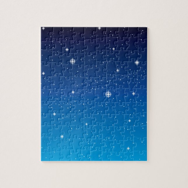Deep Blue Starry Night Sky Jigsaw Puzzle (Vertical)