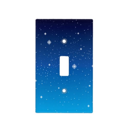 Deep Blue Starry Night Sky Light Switch Cover