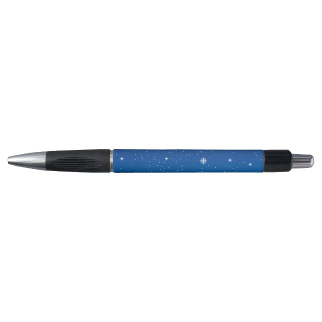 Deep Blue Starry Night Sky Pen (Front)