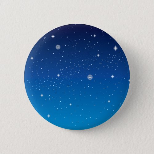 Deep Blue Starry Night Sky Pinback Button