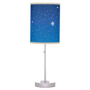 Deep Blue Starry Night Sky Table Lamp
