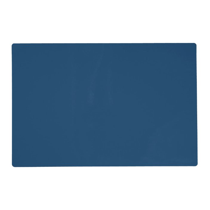 Deep Blue Steel Color Trend Background Placemat Zazzle Com
