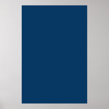 Deep Blue Steel Color Trend Background Poster by SilverSpiral at Zazzle